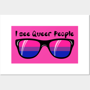 Bisexual Sunglasses - Queer People Posters and Art